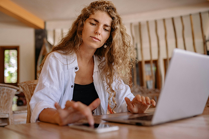 woman laptop