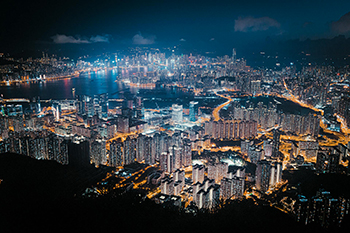Hong Kong at night