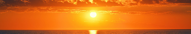Oranje zonsondergang